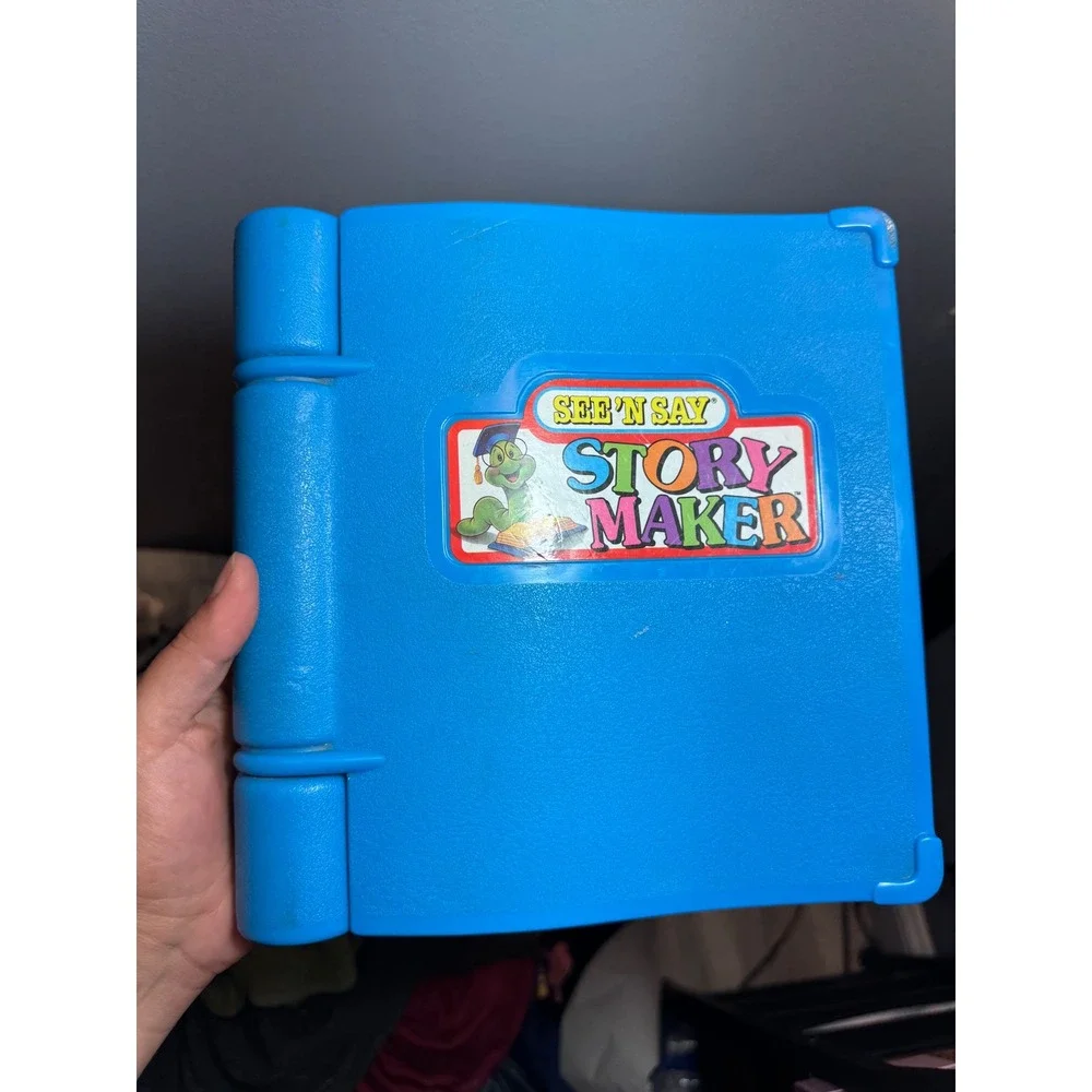 Vintage 1991 Mattel See N Say Story Maker Blue Electronic Learning Toy 5266
